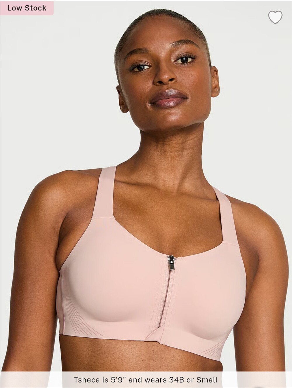 VSX Knockout Front-Close Sports Bra In Bare Pink